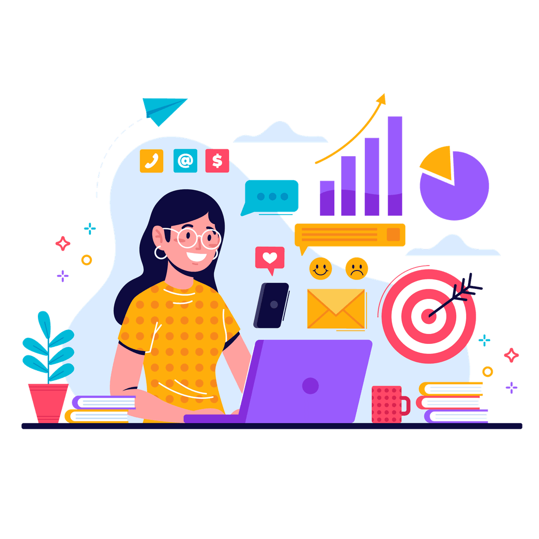 Performance Marketing Metrics Illustration